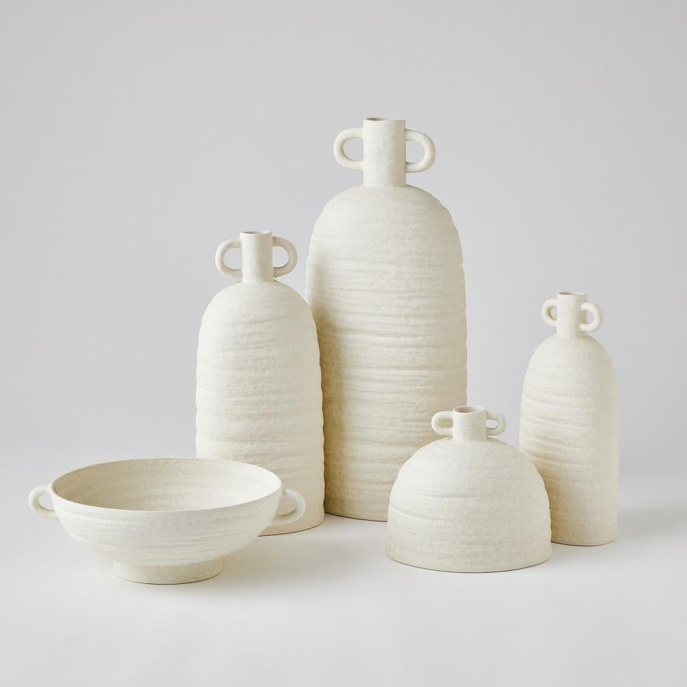 Global Views Sahara Large White Vase