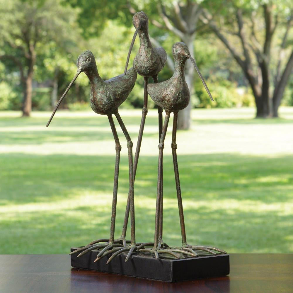 Global Views Sandhill Cranes Verdi Sculpture