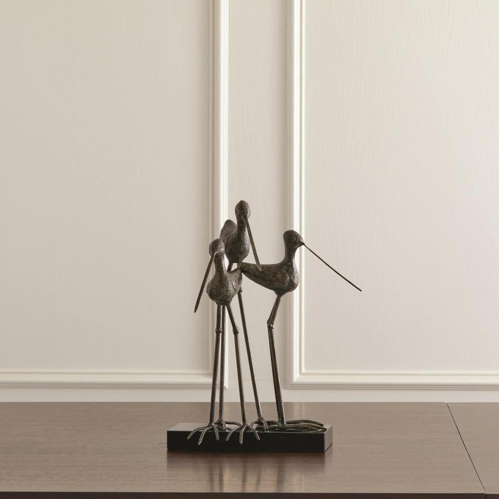 Global Views Sandhill Cranes Verdi Sculpture