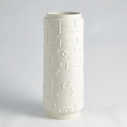 Global Views Sankuru Large Vase Rustic White