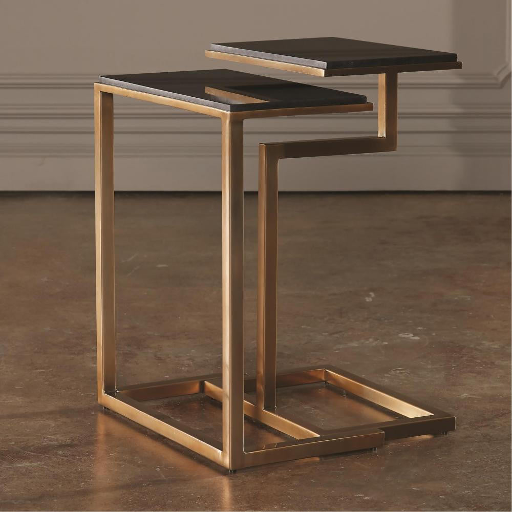 Global Views Set of 2-C Brass Nesting Tables