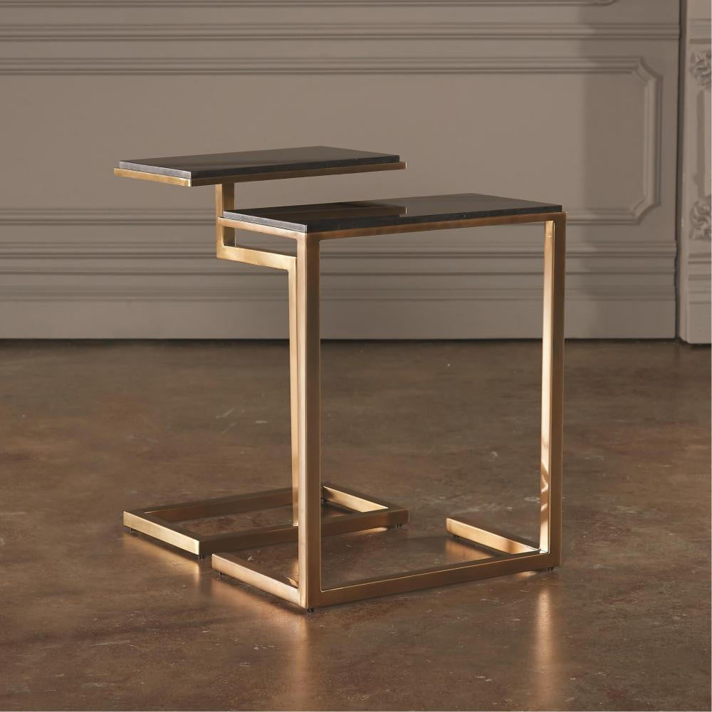 Global Views Set of 2-C Brass Nesting Tables