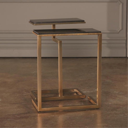 Global Views Set of 2-C Brass Nesting Tables