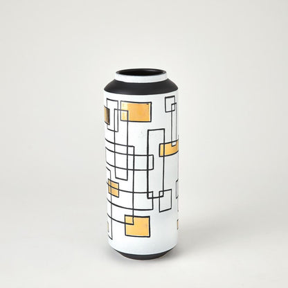 Global Views Sgraffito Large Ceramic Vase