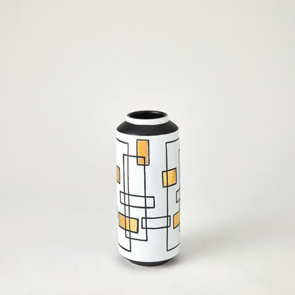 Global Views Sgraffito Small Ceramic Vase