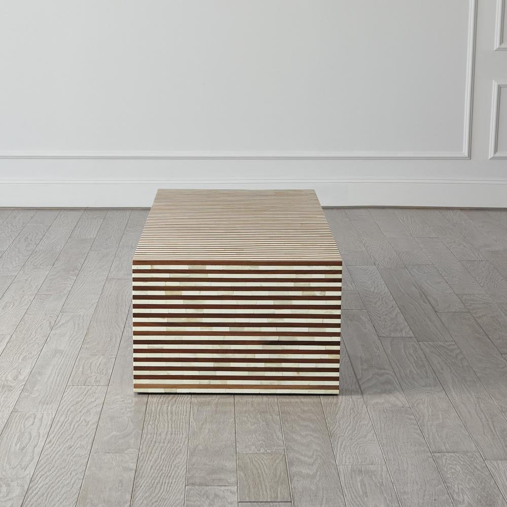 Global Views Sienna Walnut/Bone Coffee Table
