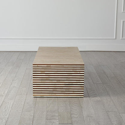 Global Views Sienna Walnut/Bone Coffee Table
