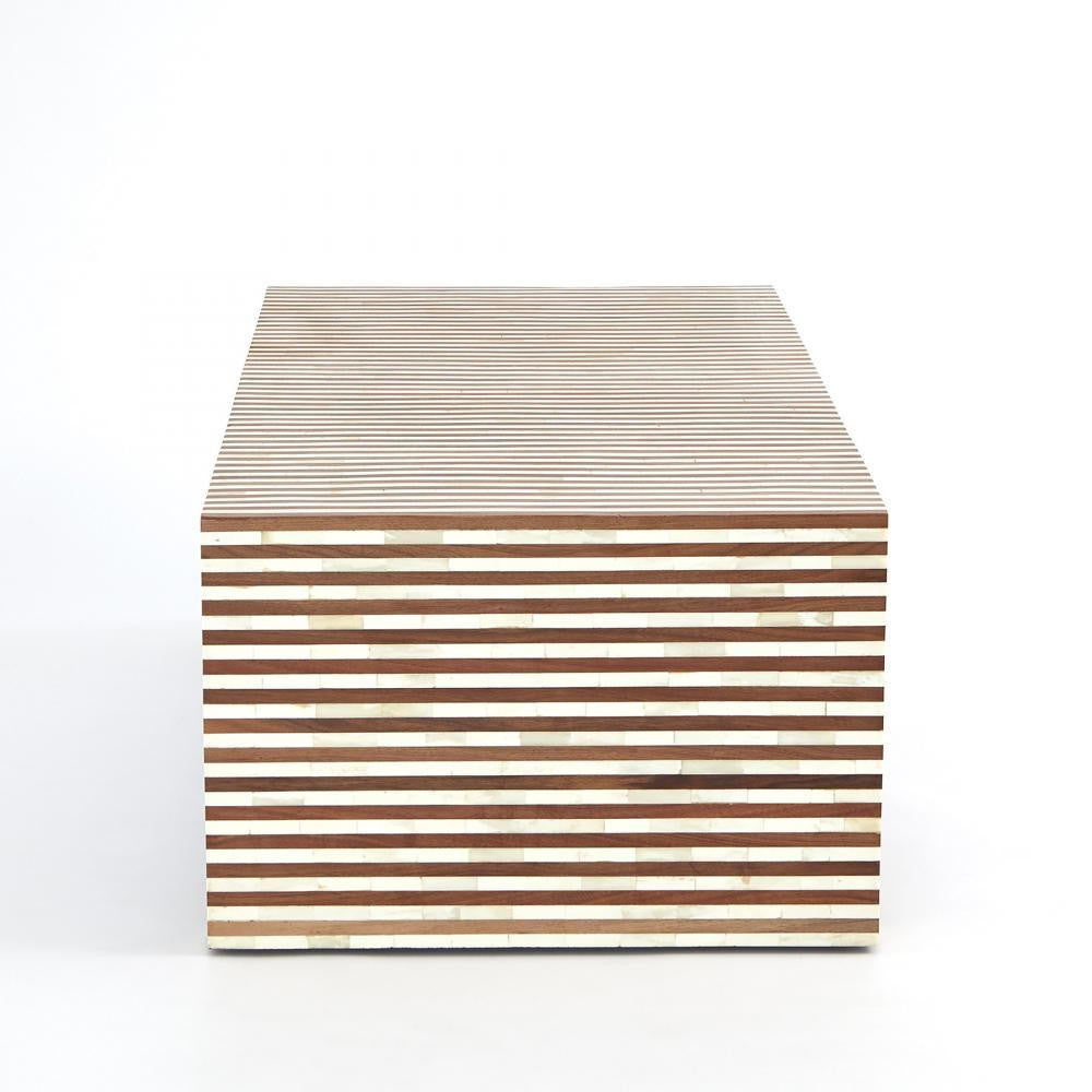 Global Views Sienna Walnut/Bone Coffee Table