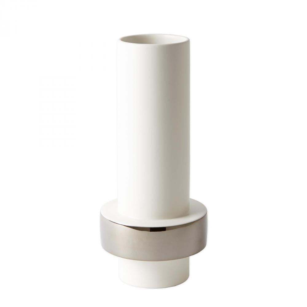Global Views Silver Ring Low Vase