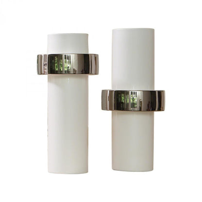Global Views Silver Ring Mid Vase