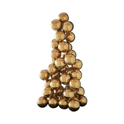 Global Views Sphere Brass Sculpture