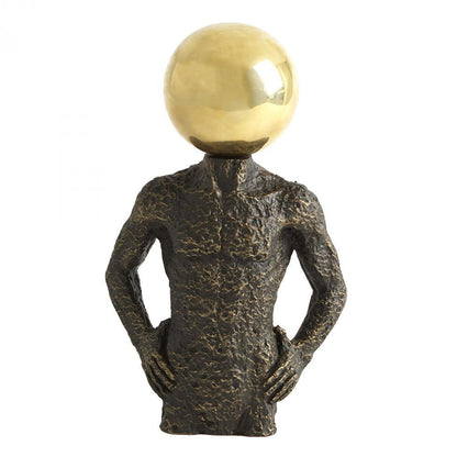 Global Views Sphere Hero Bronze Sculpture