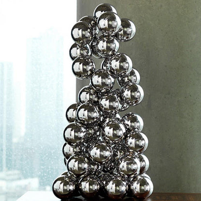 Global Views Sphere Nickel Sculpture