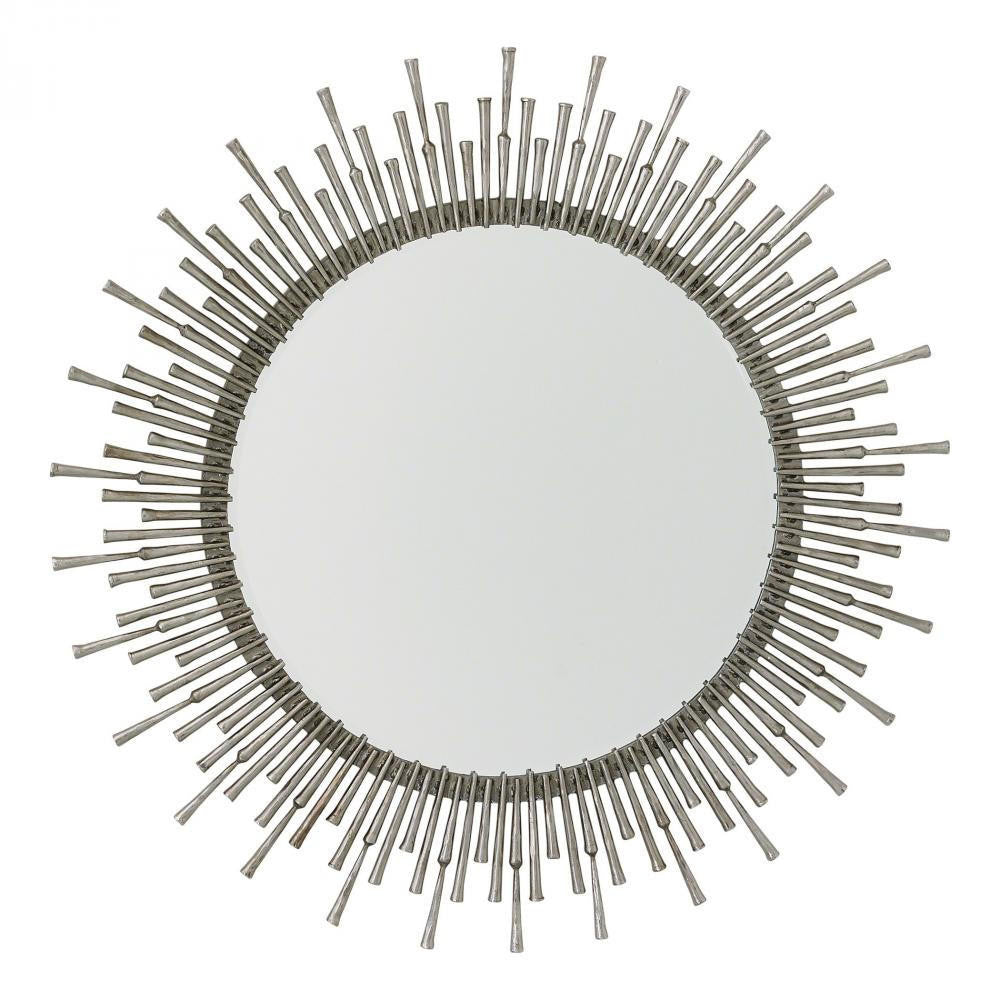 Global Views Spike Antique Nickel Mirror