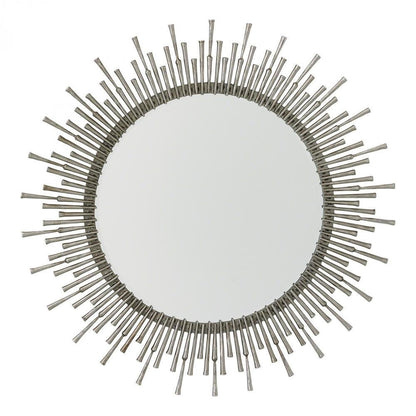 Global Views Spike Antique Nickel Mirror