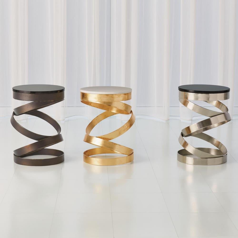 Global Views Spiral Nickel Table