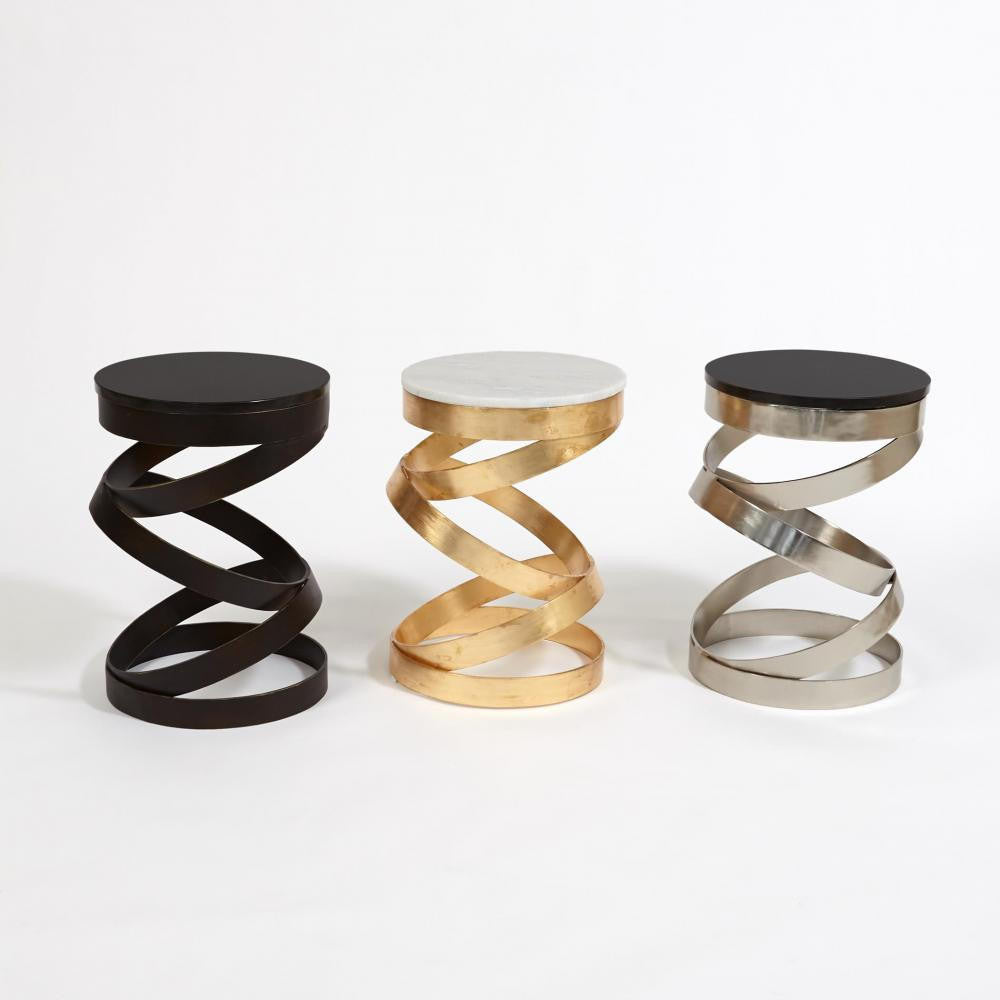 Global Views Spiral Nickel Table