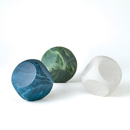 Global Views Square Alabaster Green Object