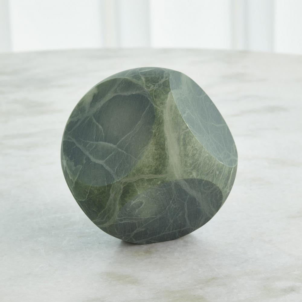 Global Views Square Alabaster Green Object