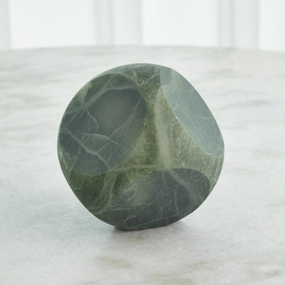 Global Views Square Alabaster Green Object