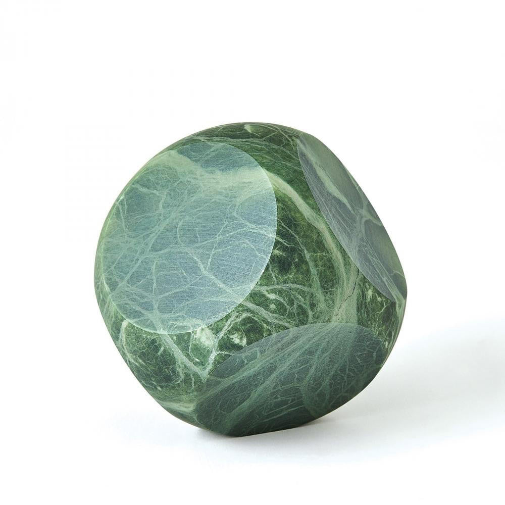 Global Views Square Alabaster Green Object