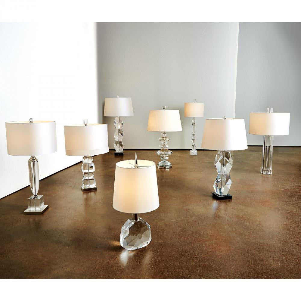 Global Views Stacked Gemstone Short Table Lamp