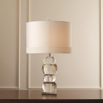 Global Views Stacked Gemstone Short Table Lamp