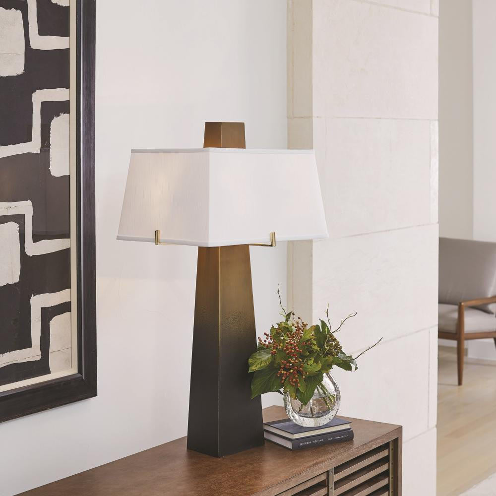 Global Views Stoic Ombre Brass Table Lamp