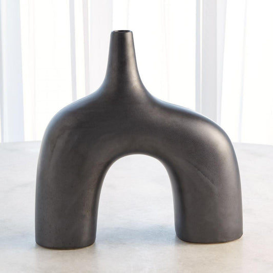 Global Views Stretch Large Black Vase