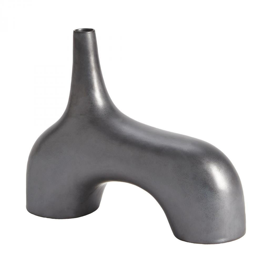 Global Views Stretch Vase Small Black