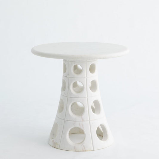 Global Views Taper Circle Side Table