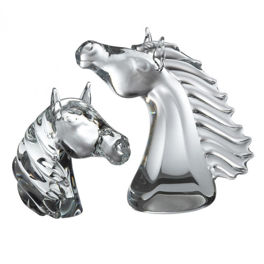 Global Views Thoroughbred Horse Head Small Sculpture