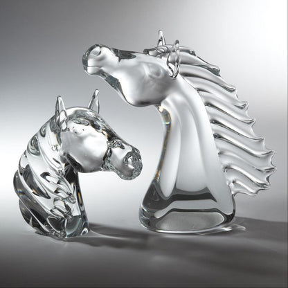 Global Views Thoroughbred Horse Head Small Sculpture
