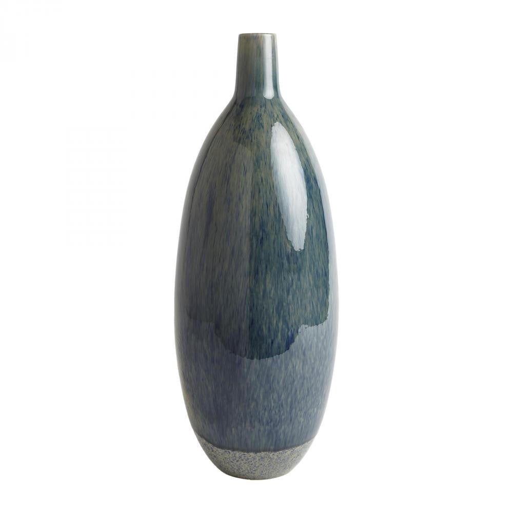 Global Views Tidal Tall Blue Vase