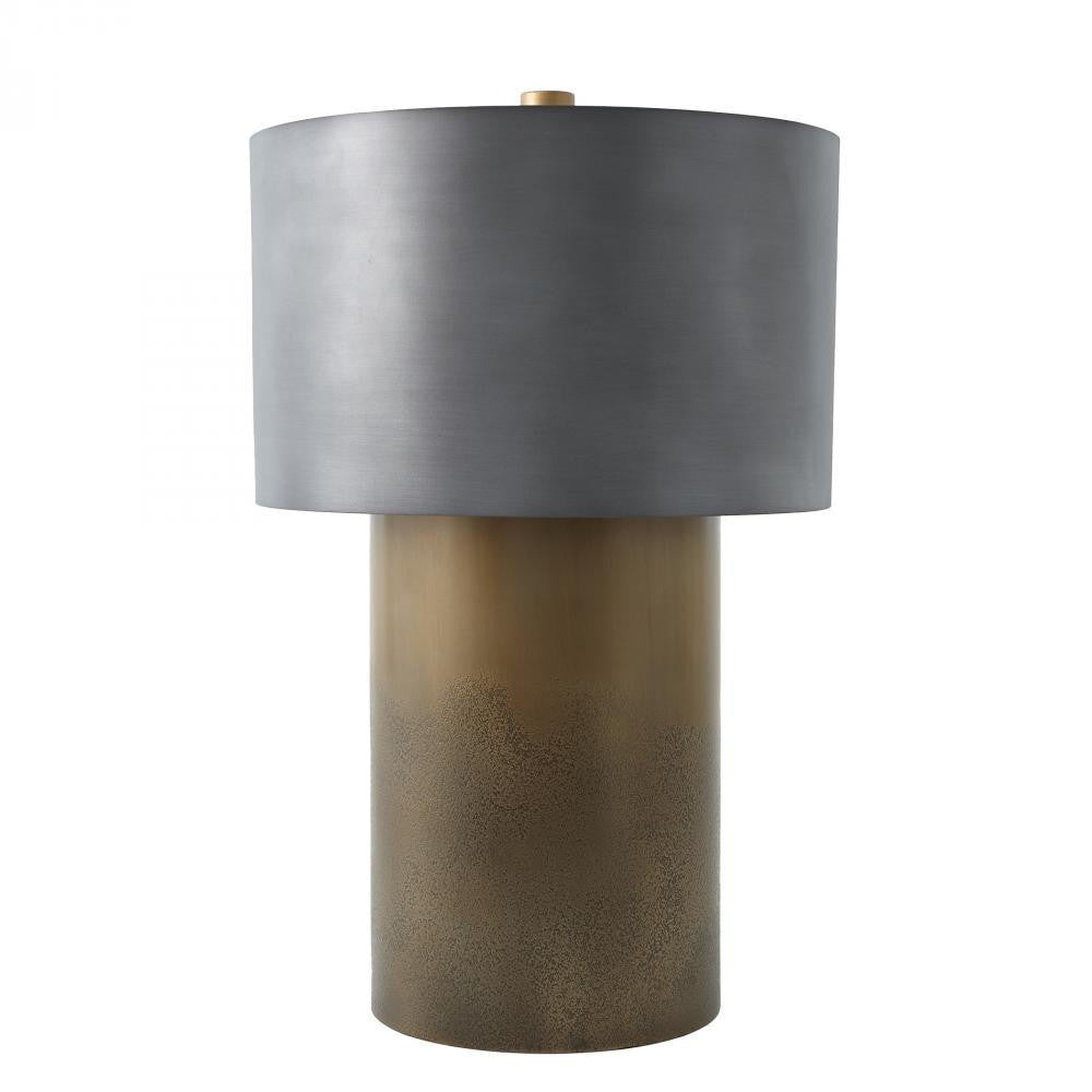 Global Views Tortoise Large Drum Table Lamp