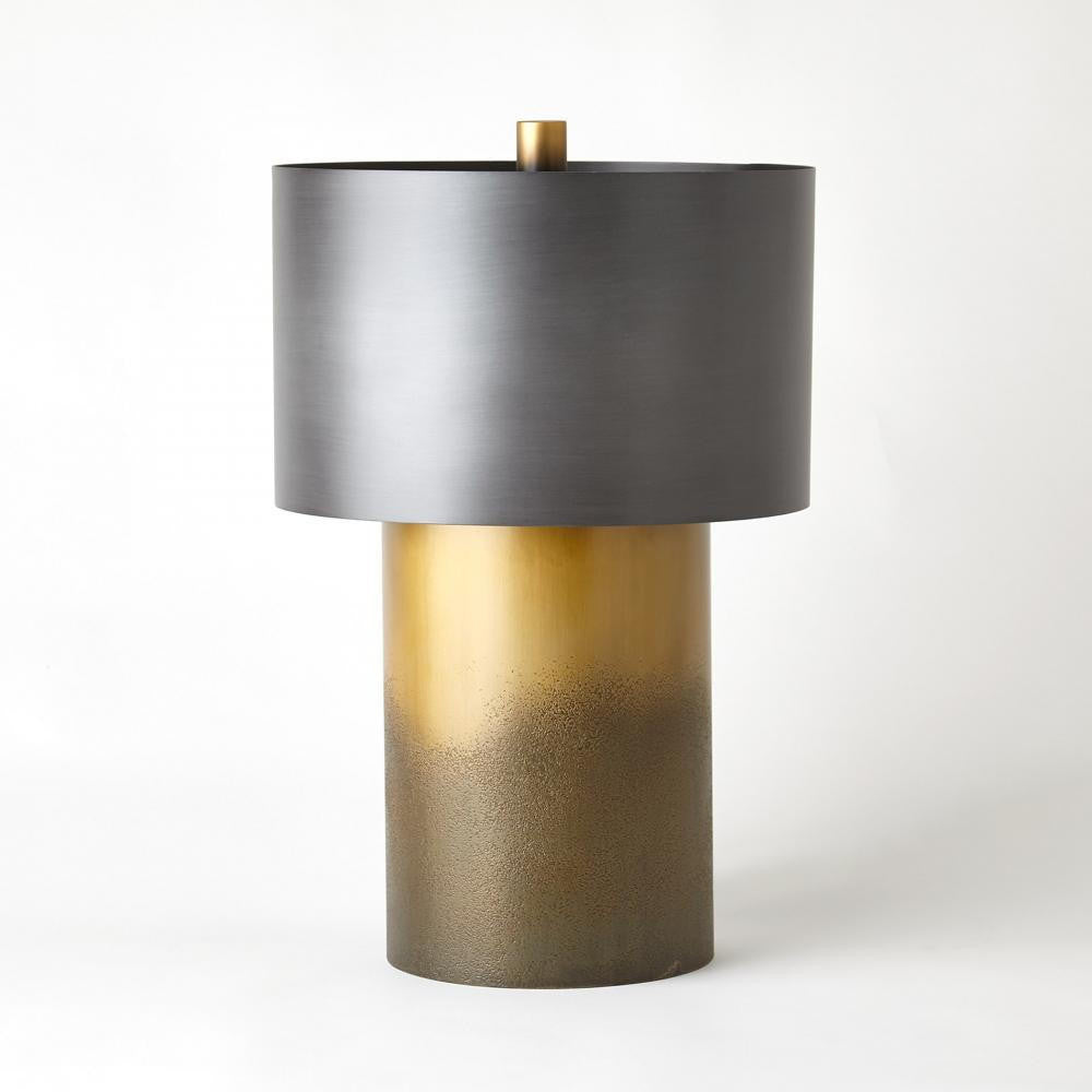 Global Views Tortoise Large Drum Table Lamp