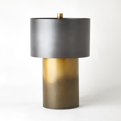 Global Views Tortoise Large Drum Table Lamp