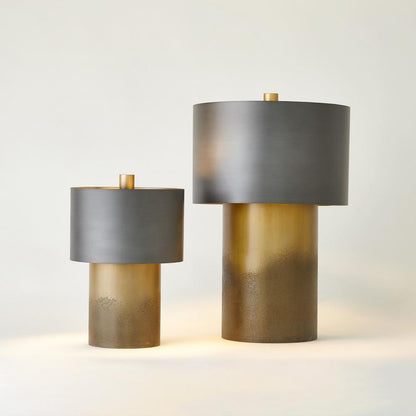 Global Views Tortoise Large Drum Table Lamp