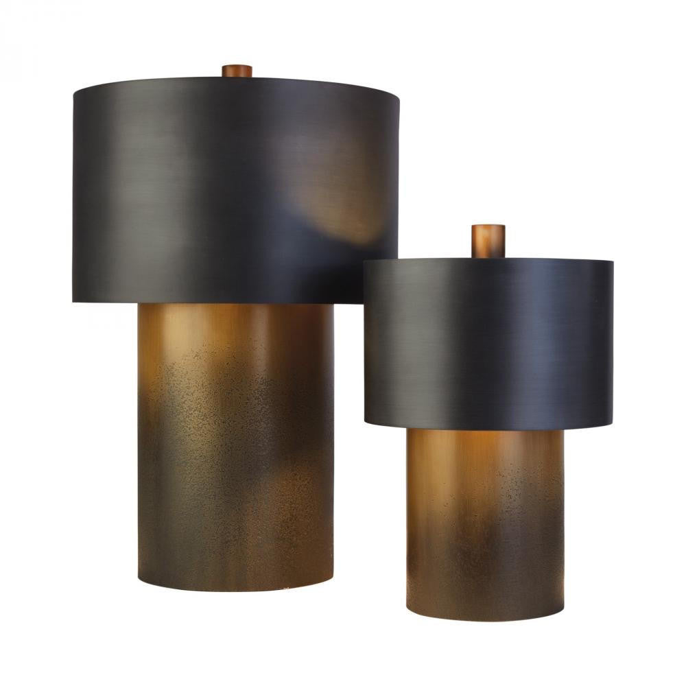 Global Views Tortoise Small Drum Table Lamp
