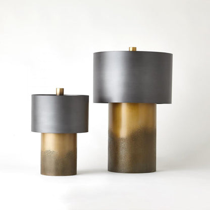 Global Views Tortoise Small Drum Table Lamp