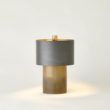 Global Views Tortoise Small Drum Table Lamp