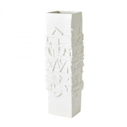 Global Views Totem Matte White Vase