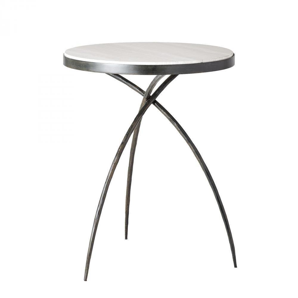 Global Views Tripod Large Table with Grey Marble Top