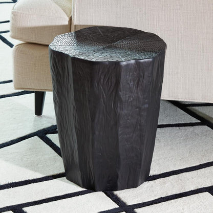 Global Views Trunk Black Side Table