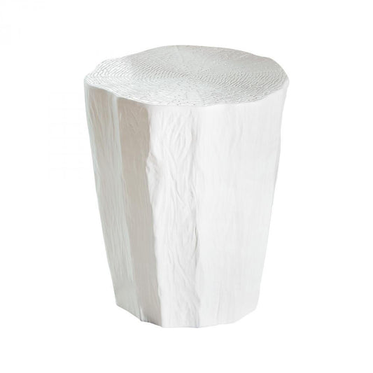 Global Views Trunk White Side Table