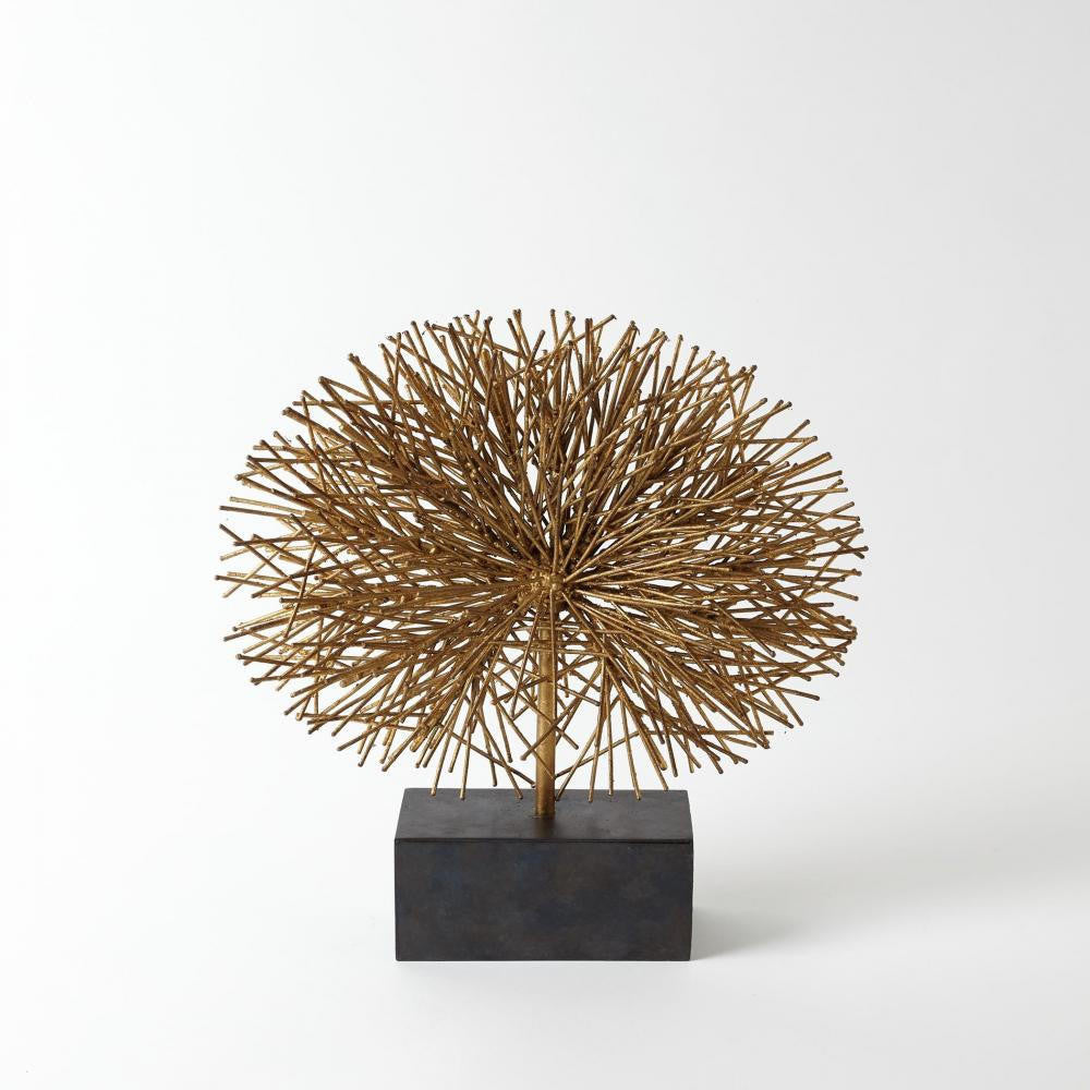 Global Views Tumble Weed Small Gold Leaf Sculpture