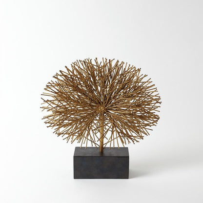 Global Views Tumble Weed Small Gold Leaf Sculpture