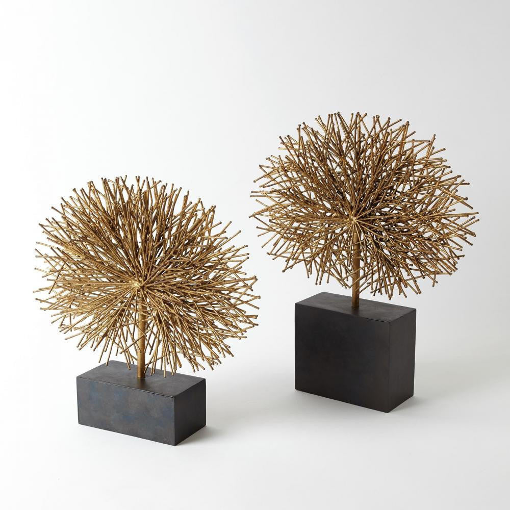 Global Views Tumble Weed Small Gold Leaf Sculpture
