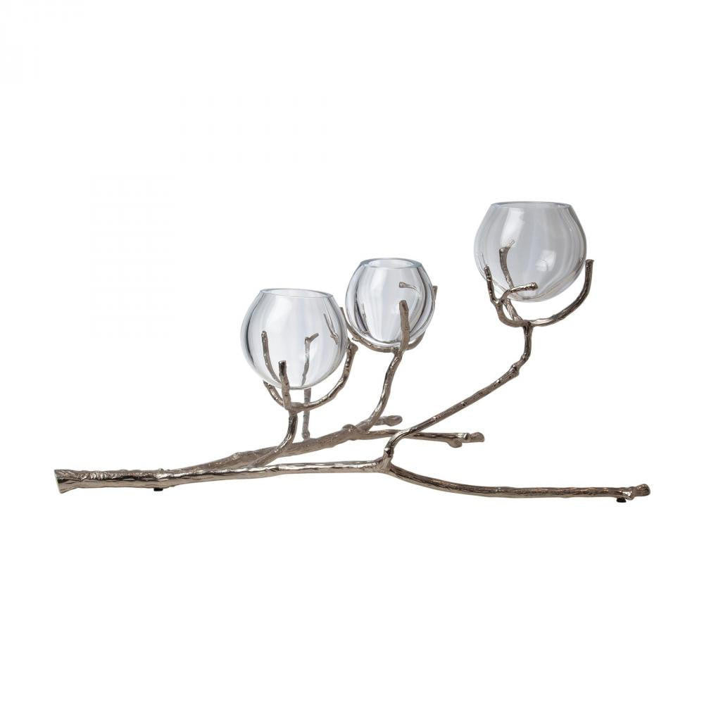 Global Views Twig 3 Nickel Vase Holder