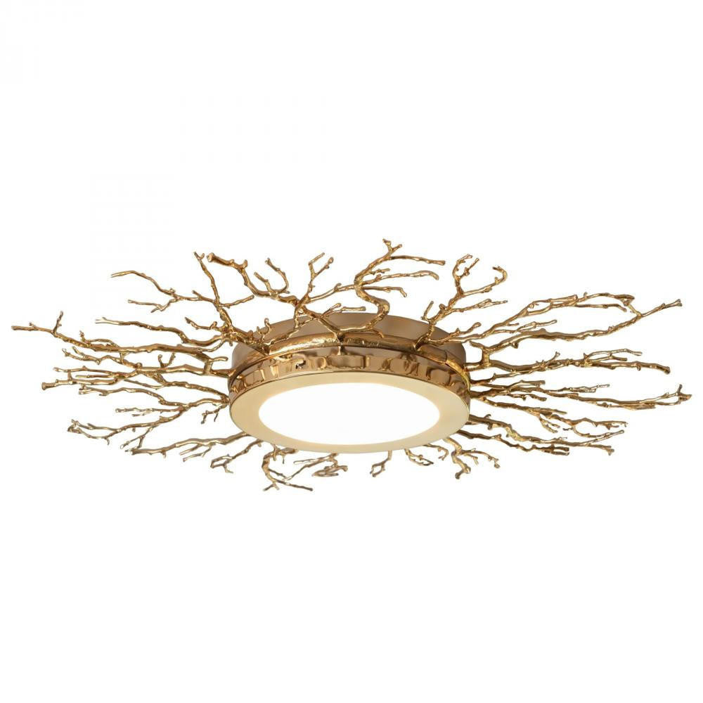 Global Views Twig Brass LED Ceiling Fixture